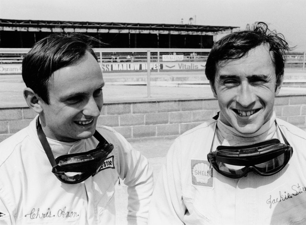 Detail of Jackie Stewart and Chris Amon, 1967 by Unknown