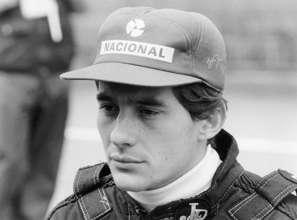 Detail of Ayrton Senna at the British Grand Prix, 1985 by Unknown