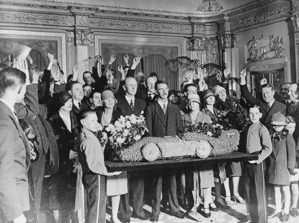 Detail of Presentation to Sir Henry Segrave after successful Land Speed Record attempt, 1929 by Unknown