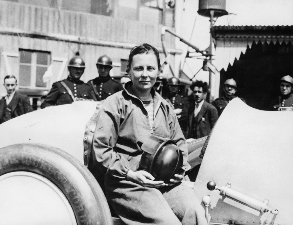 Detail of Gwenda Stewart at Montlhery, France, 1934 by Unknown