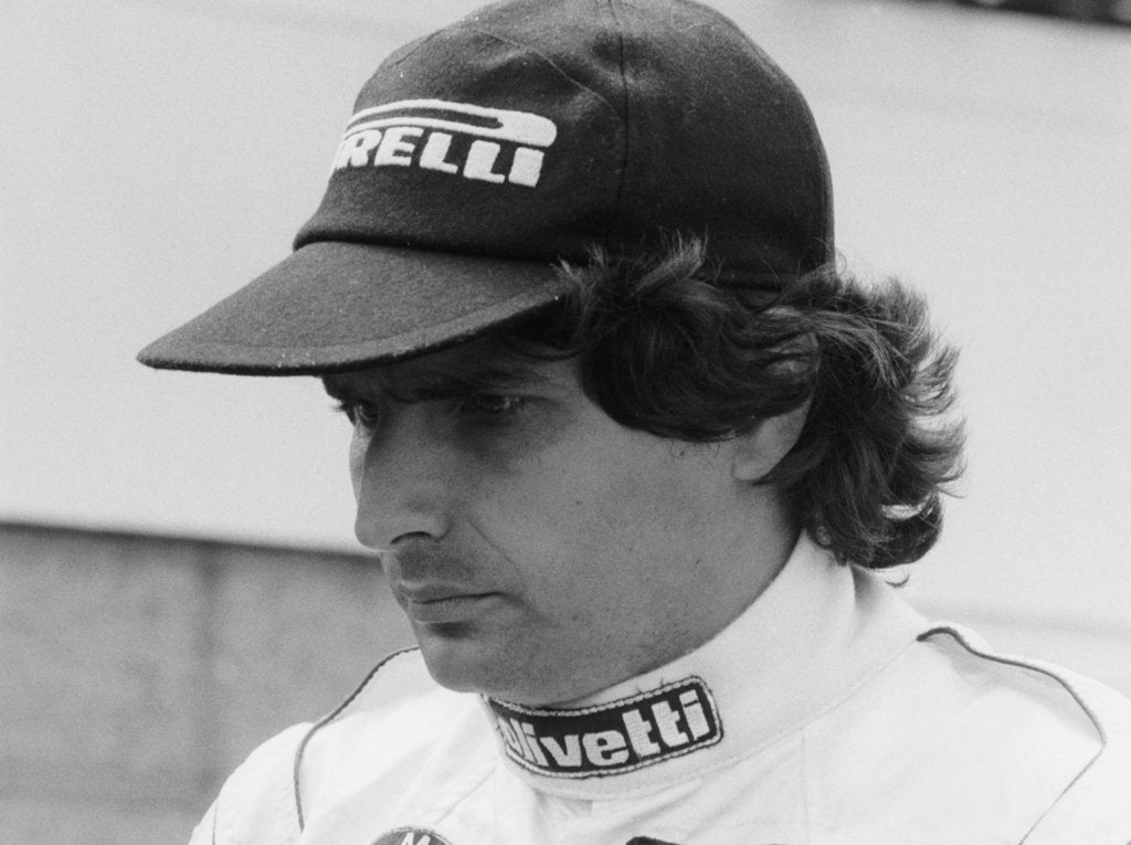 Detail of Nelson Piquet at the British Grand Prix, Silverstone, 1985 by Unknown