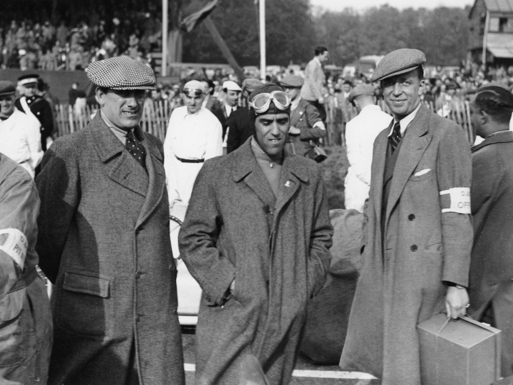 Detail of Tazio Nuvolari, Donington Grand Prix, 1938 by Unknown