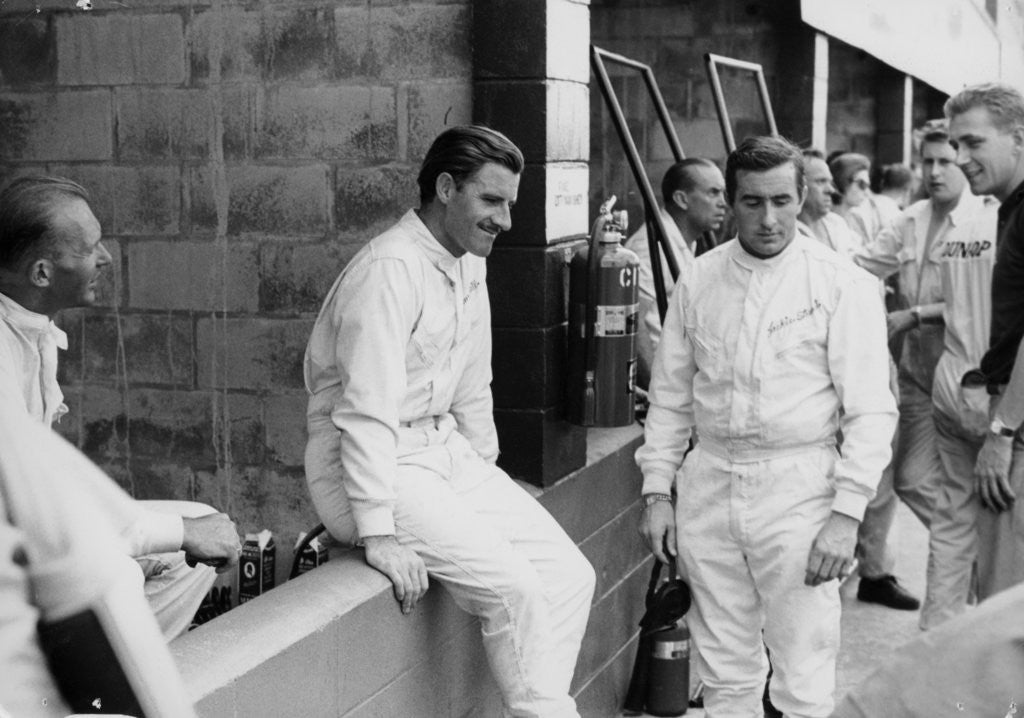 Detail of Graham Hill and Jackie Stewart by Anonymous