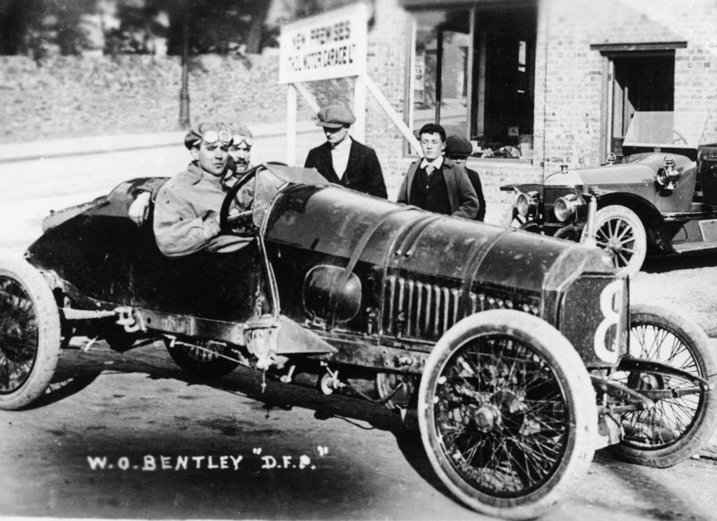 Detail of WO Bentley at the wheel of his DFP car by Anonymous