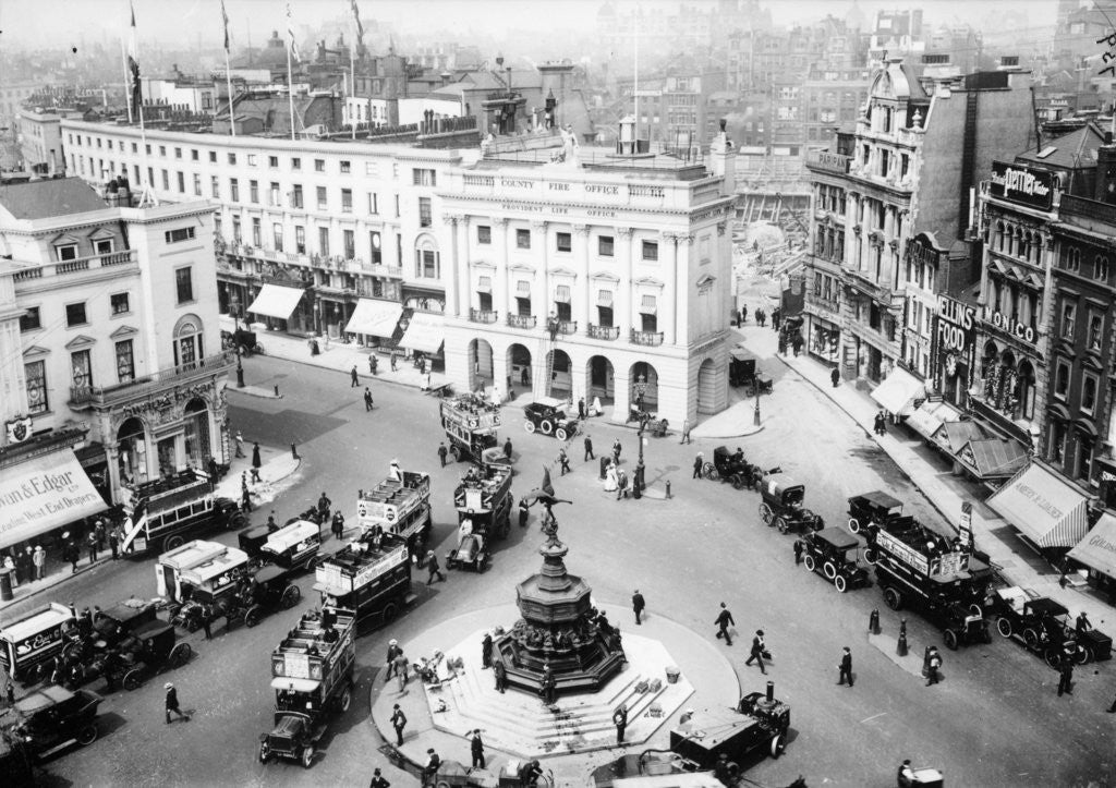 Detail of A view of Piccadilly Circus by Anonymous
