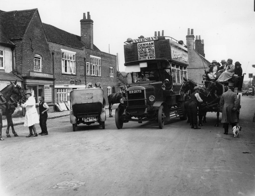 Detail of Bus on a street in Amersham, Buckinghamshire by Unknown