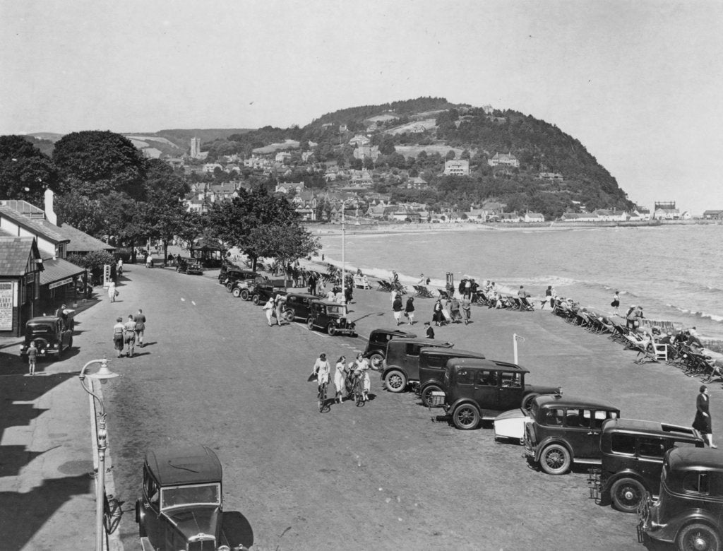 Detail of Seaside resort of Minehead, Somerset, early 1930s by Unknown