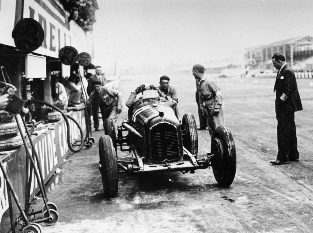 Detail of Italian Grand Prix, Monza, 1933 by Unknown