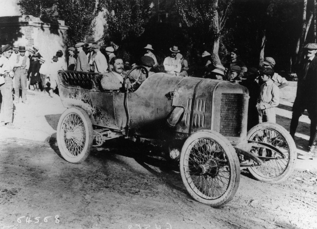 Detail of One of the competitors at the Mont Ventoux Hill Climb, Provence, France, 1911 by Unknown