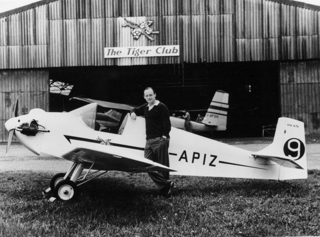 Detail of Donald Campbell at The Tiger Club, Redhill, Surrey, 1965 by Unknown
