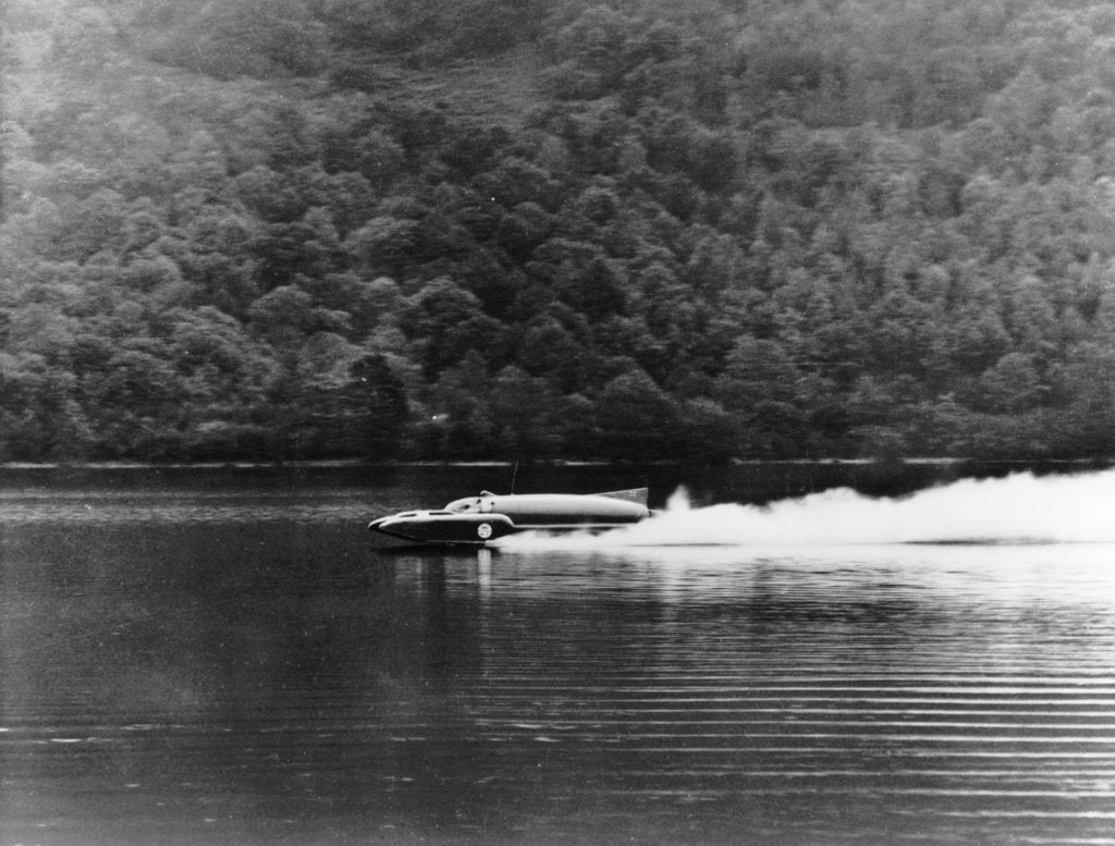 Detail of Bluebird on Coniston Water, Cumbria, November 1958 by Unknown
