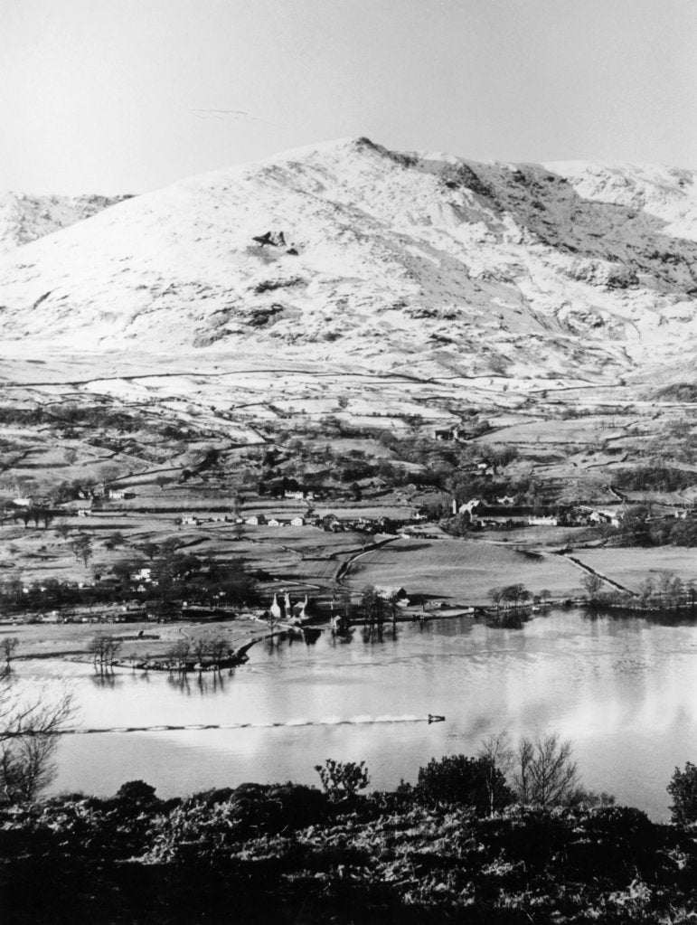Detail of Bluebird K7 on Coniston Water, Cumbria, possibly Christmas Day, 1966 by Unknown