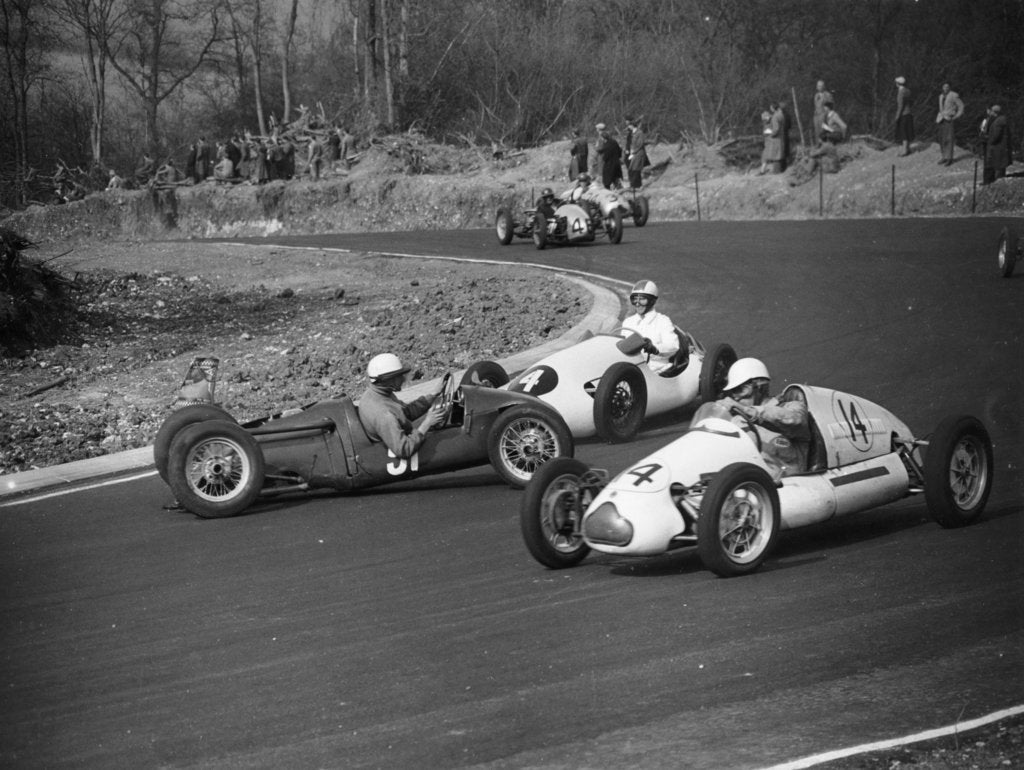 Detail of Druids Hairpin, Brands Hatch, Kent, 1954 by Unknown