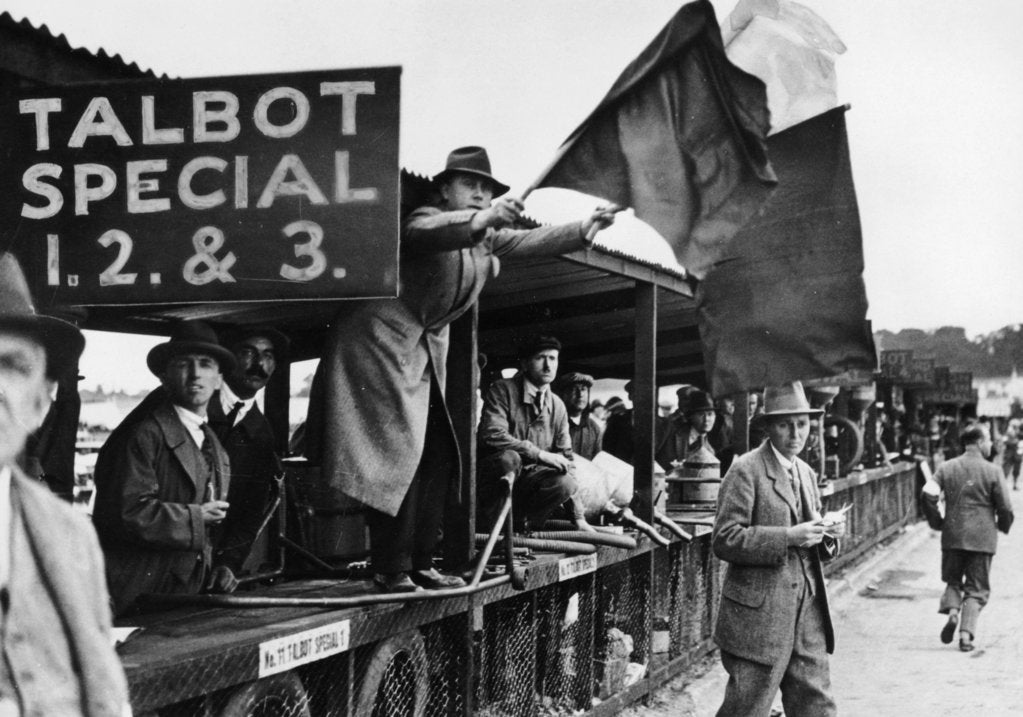 Detail of The RTS British Grand Prix, Brooklands, Surrey, 1927 by Unknown