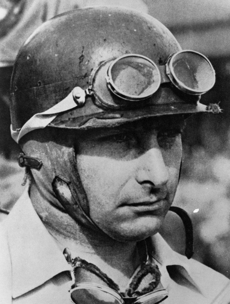 Detail of Juan Manuel Fangio, (1950s?) by Unknown