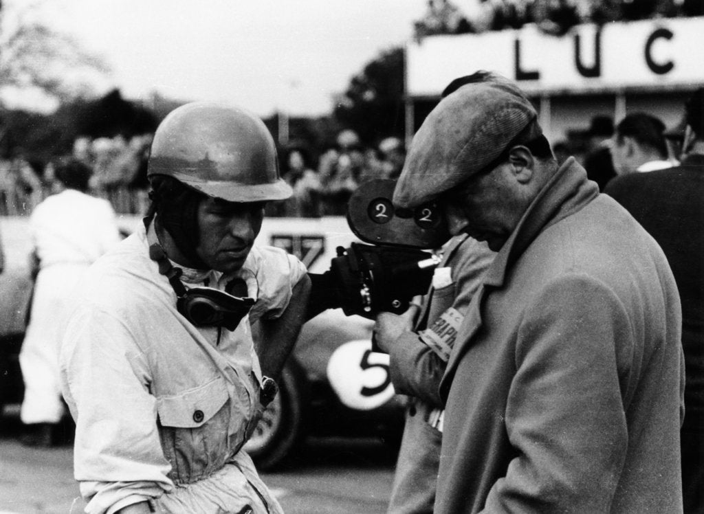 Detail of Peter Collins at an International Meeting, 1954 by Unknown