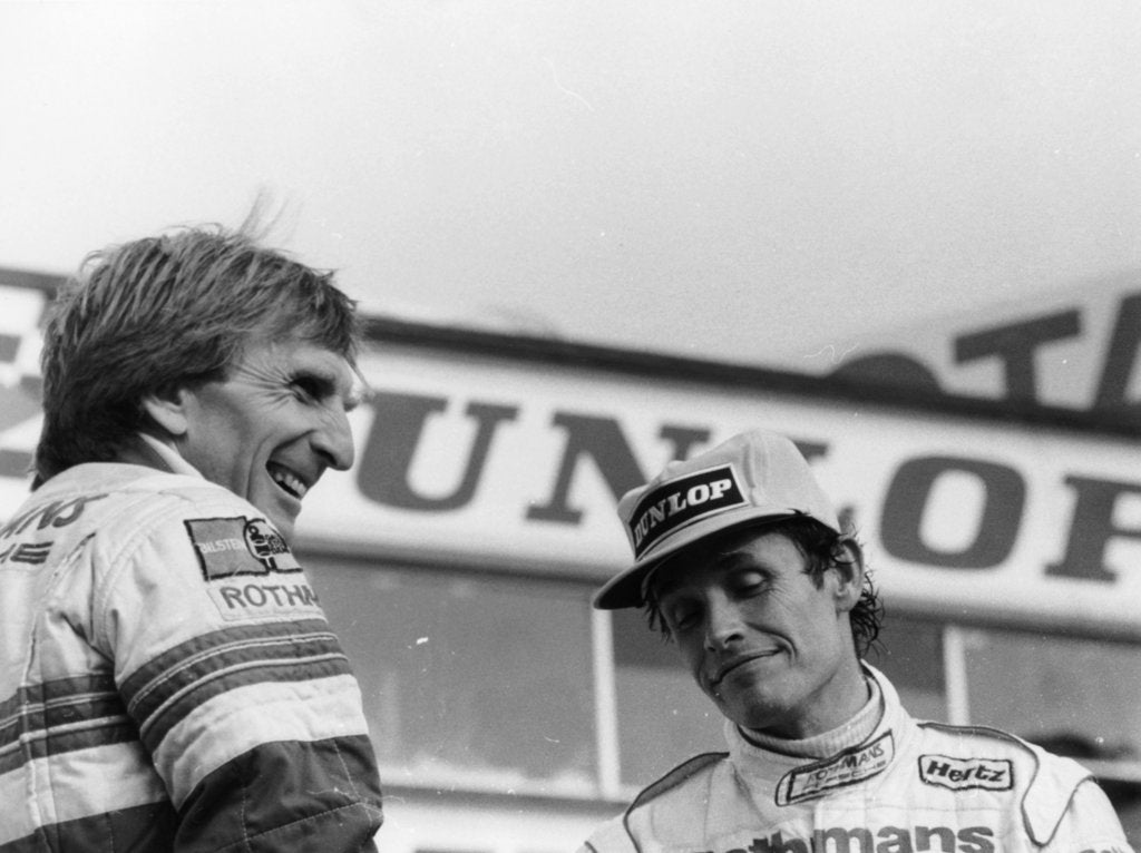 Detail of Derek Bell and Jacky Ickx, 1000km Silverstone, May 1985 by Unknown