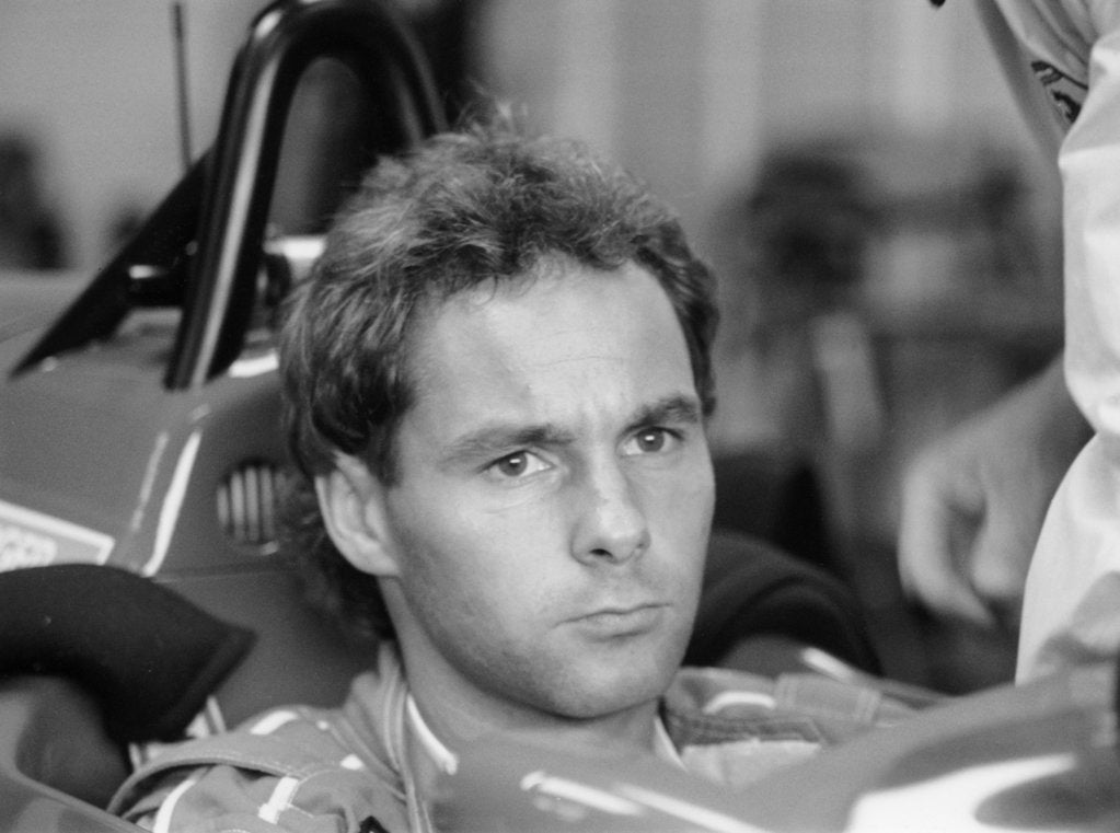 Detail of Gehard Berger with Ferrari, 1988 by Unknown