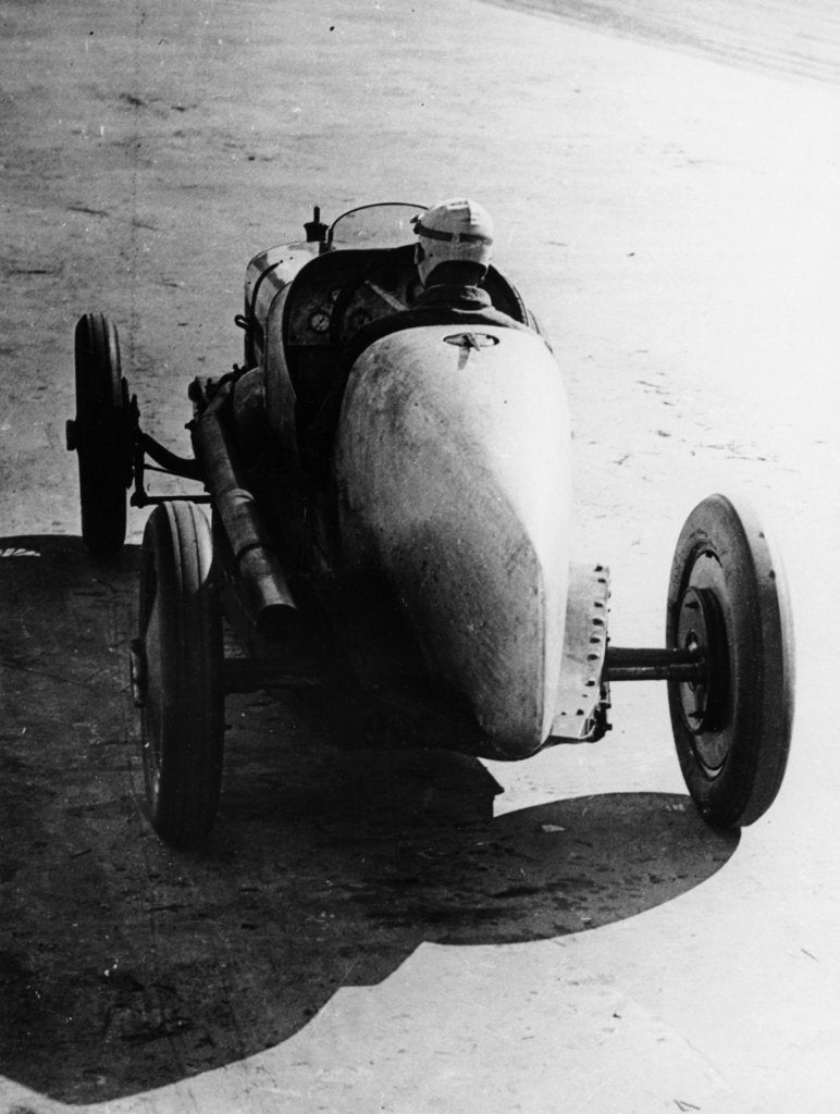 Detail of Pietro Bordino driving away in a 2 litre Fiat, 1924 by Unknown