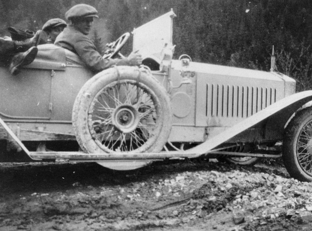 Detail of Rolls-Royce Silver Ghost in the Alpine Trial, 1913 by Unknown