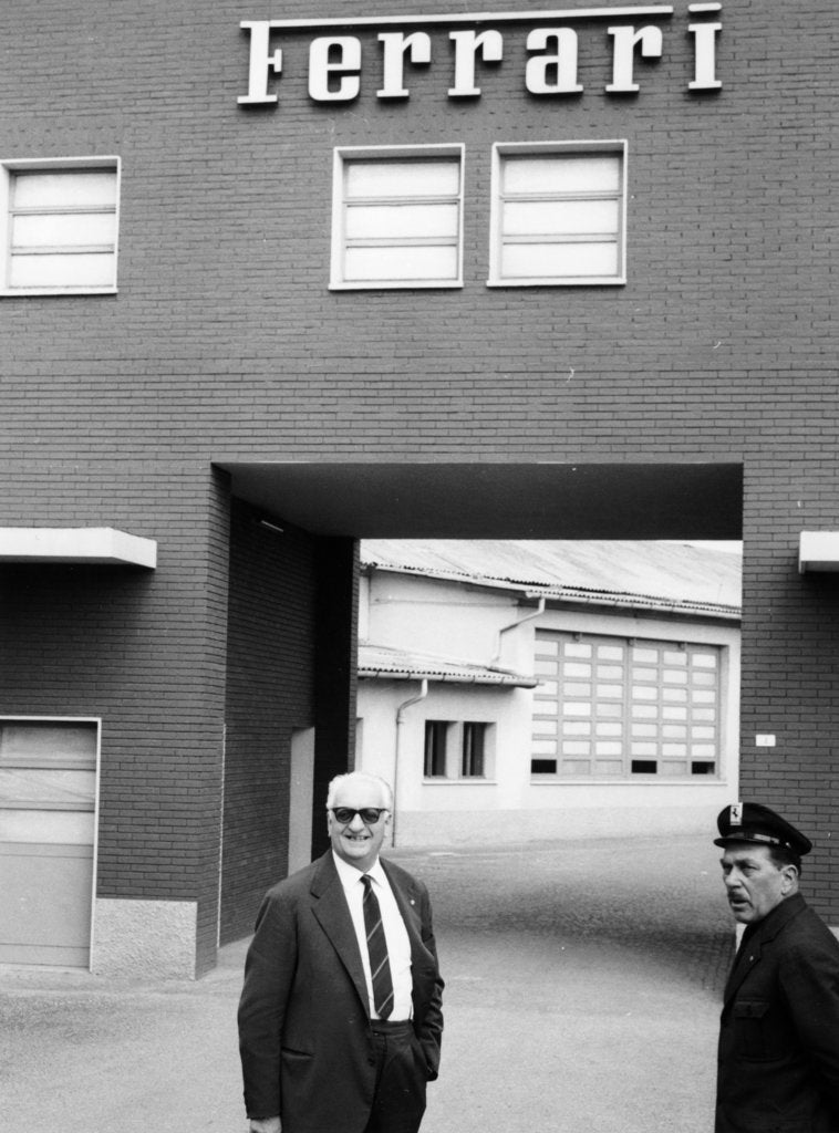 Detail of Enzo Ferrari, (1960s?) by Unknown