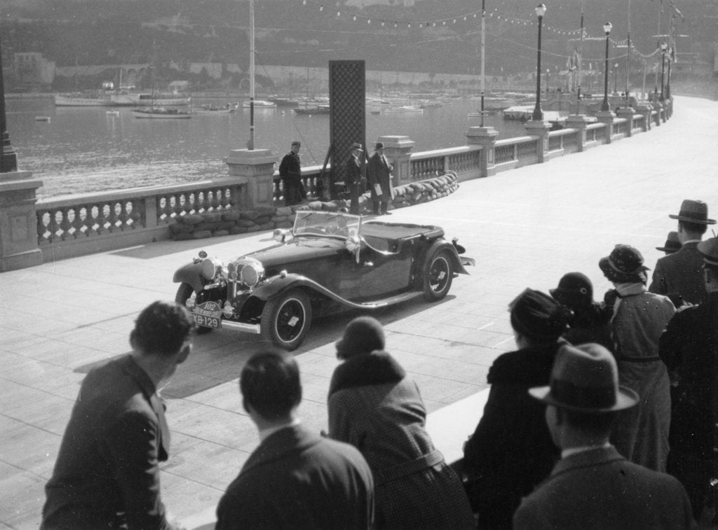 Detail of SH Light driving an SS1, at the Monte Carlo Rally, 1934 by Unknown
