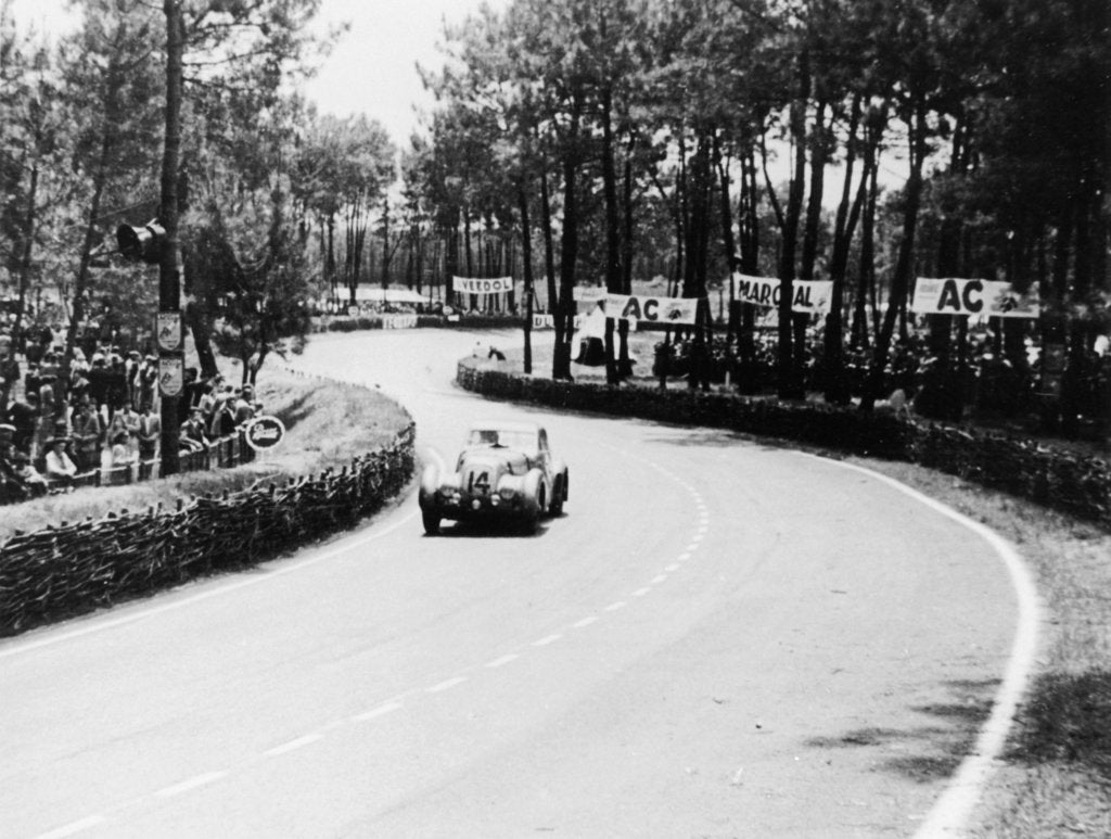 Detail of 1939 Bentley Corniche at Le Mans, France, 1951 by Unknown