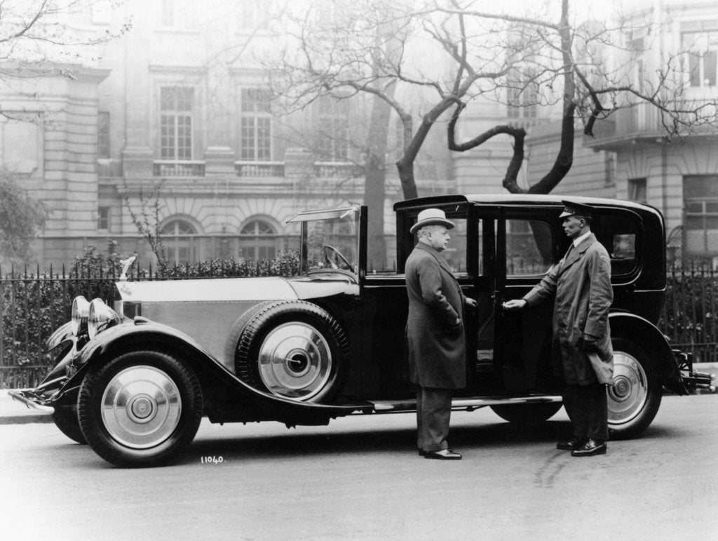 Detail of Rolls Royce with chauffeur by Unknown
