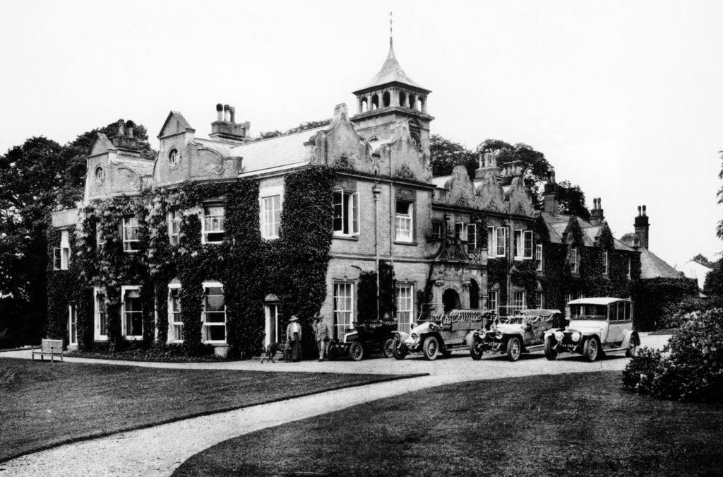 Detail of Fleet of cars at Castle Malwood, Hampshire by Unknown