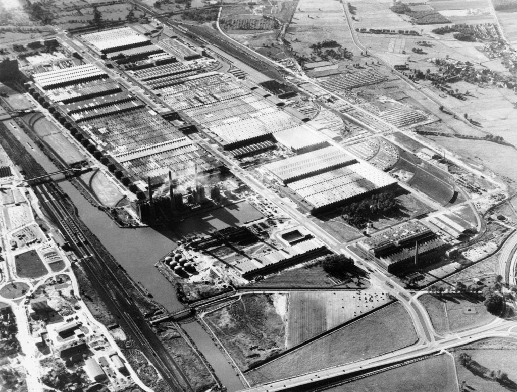 Detail of The Volkswagen factory at Wolfsburg, Germany, 1960s by Unknown