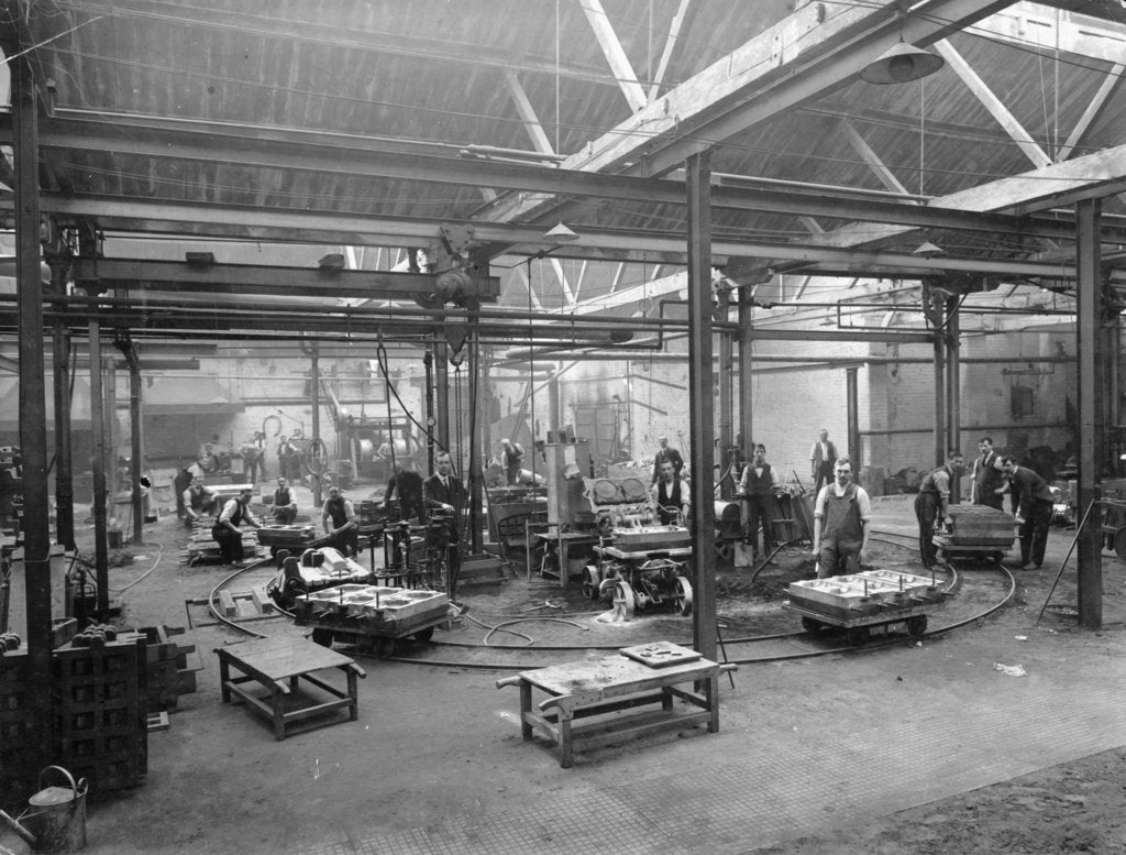 Detail of Aluminium belt, Wolseley foundry, 1920s by Unknown