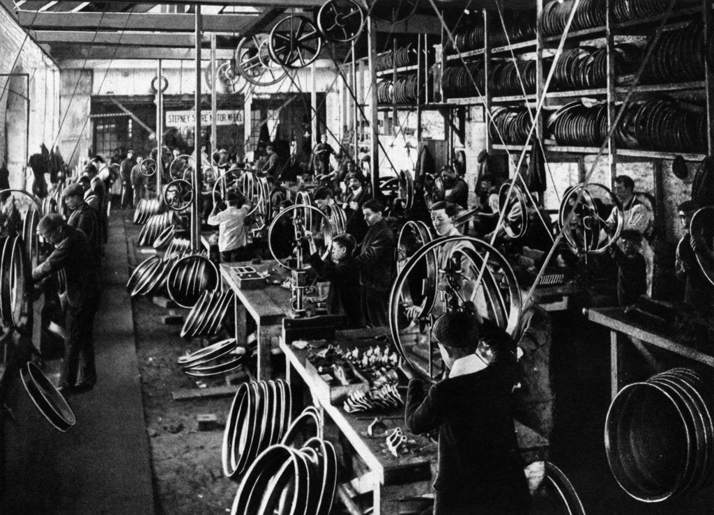 Detail of Stepney wheel factory by Unknown