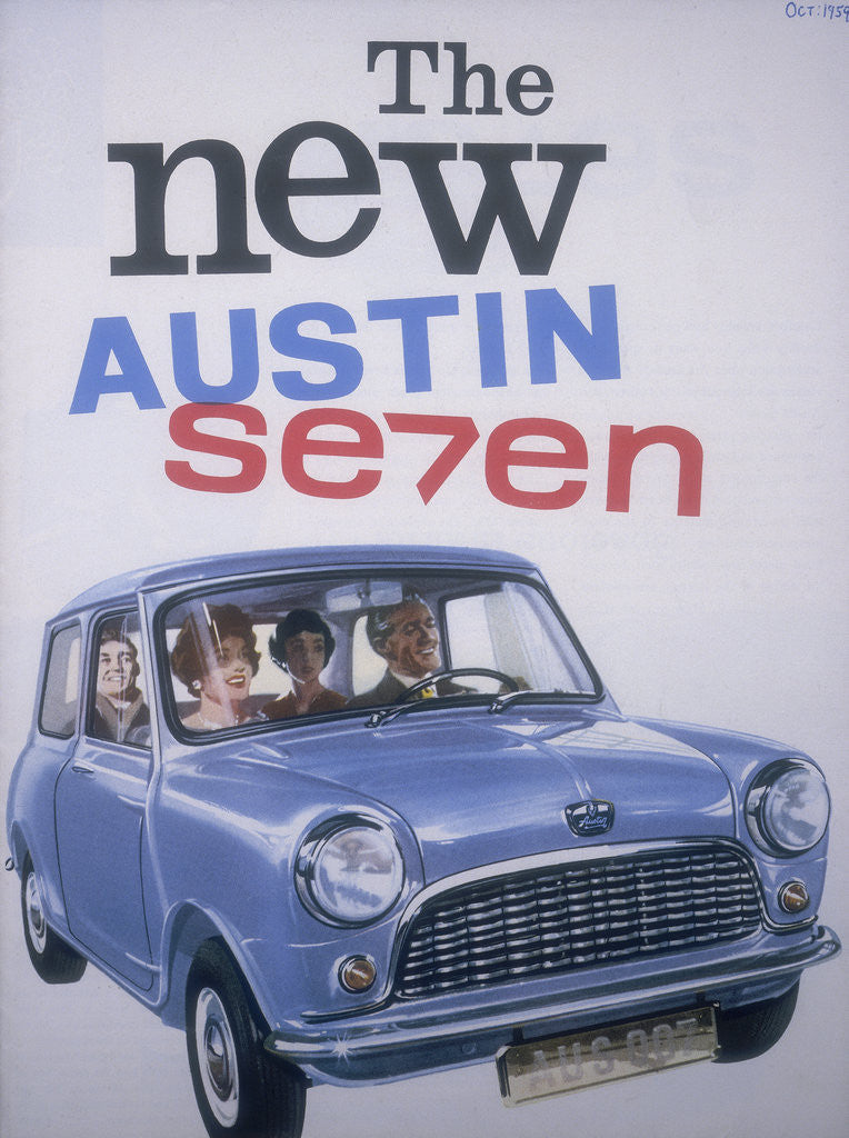 Detail of Poster advertising Austin cars by Anonymous