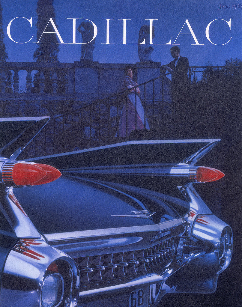 Detail of Poster advertising a Cadillac by Anonymous