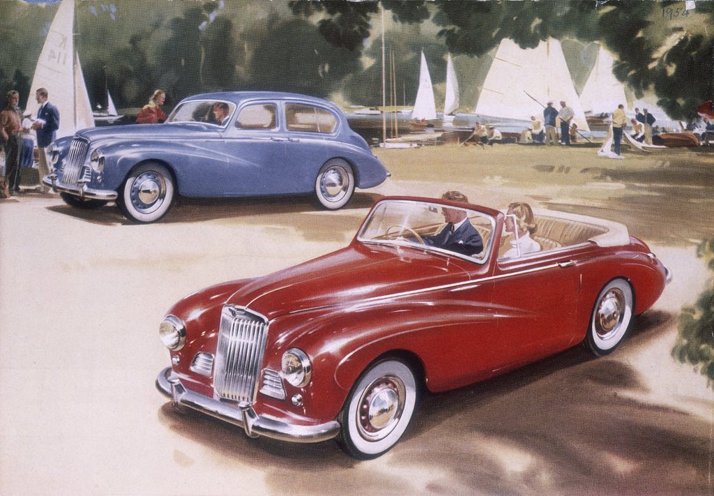 Detail of Poster advertising a Sunbeam-Talbot 90, 1954 by Unknown