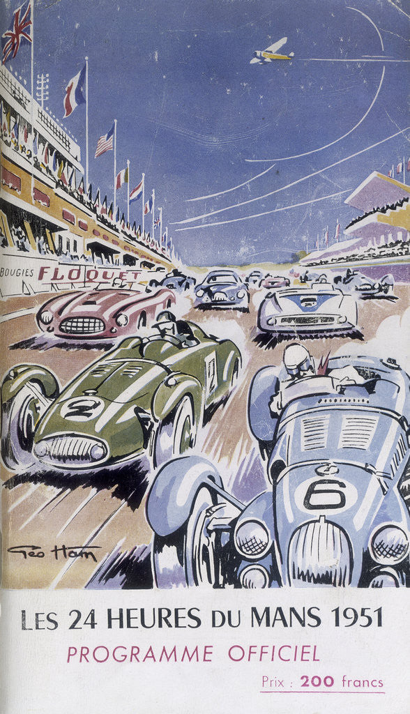 Detail of Programme for Le Mans 24 Hours by Anonymous