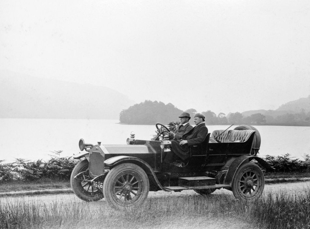 Detail of 1908 Albion 24-30 hp taking part in Scottish Reliability Trials, 1908 by Unknown