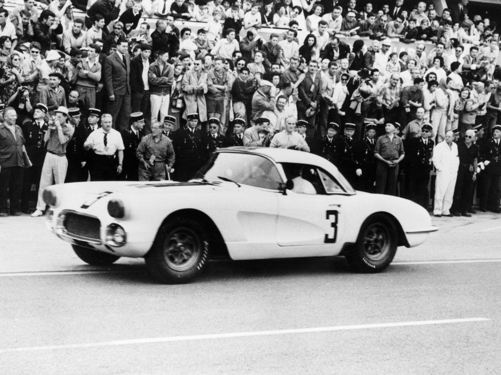 Detail of Chevrolet Corvette, Le Mans, France, 1960 by Unknown