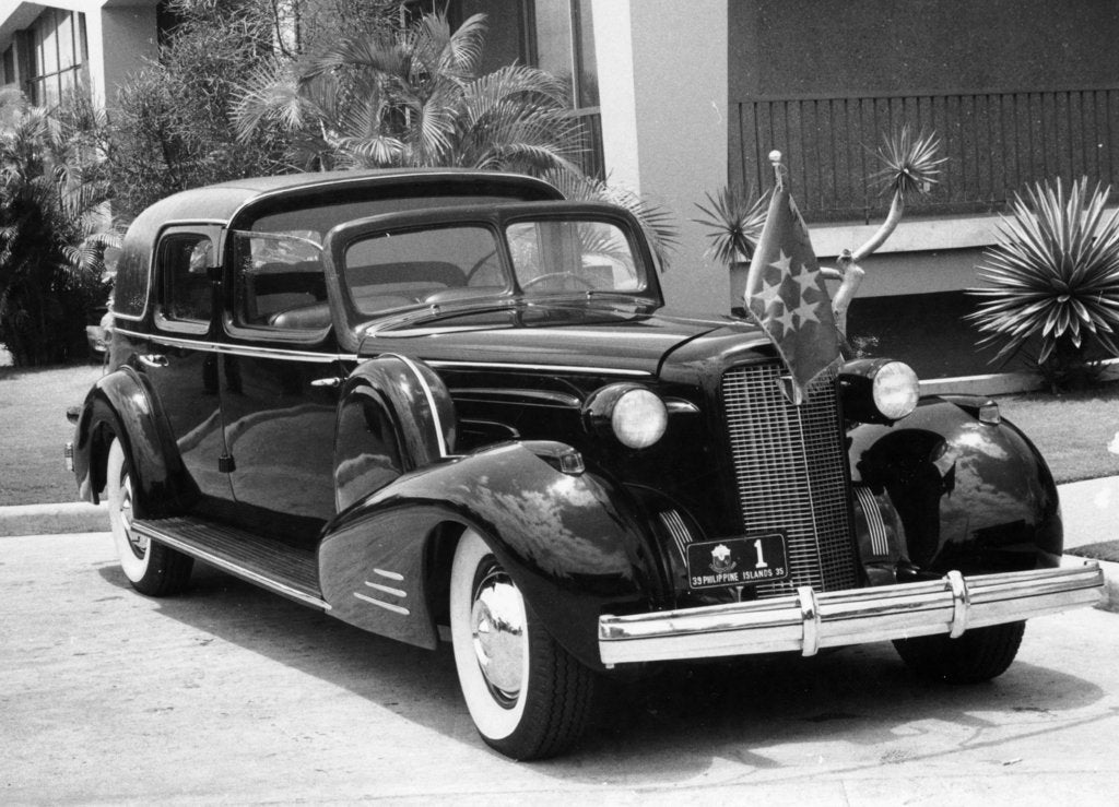 Detail of 1937 Cadillac V12 car built for President Quezon of the Philippines, (c1937?) by Unknown