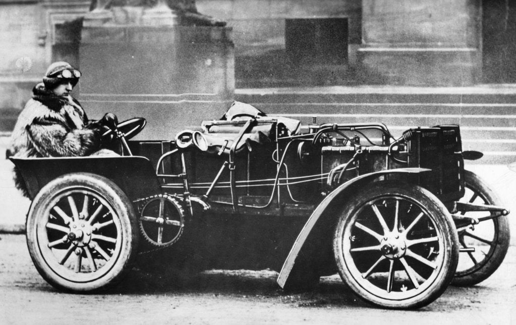 Detail of Bugatti prototype built for the Paris-Madrid race, (c1901-c1903?) by Unknown