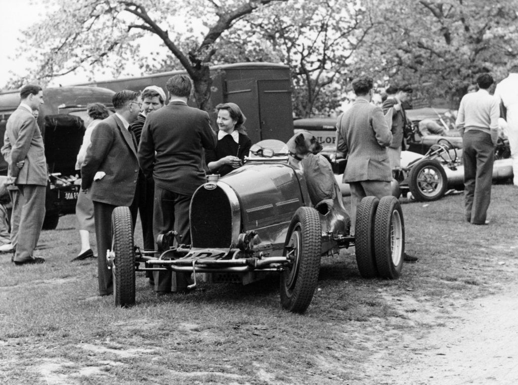 Detail of Bugatti Type 35B at Prescott, Gloucestershire, 1954 by Unknown