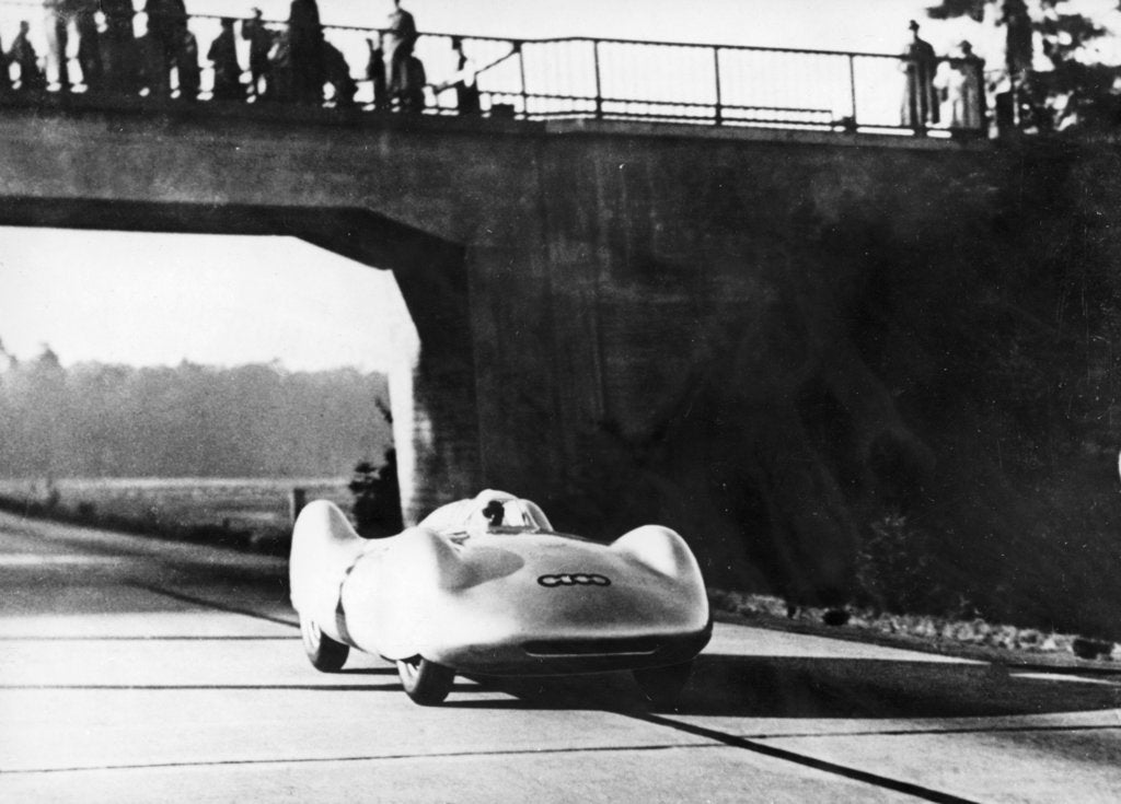Detail of Bernd Rosemeyer driving an Auto Union, c1937-c1938 by Unknown