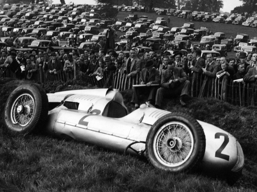 Detail of Crashed Auto Union, Donington Grand Prix, 1938 by Unknown
