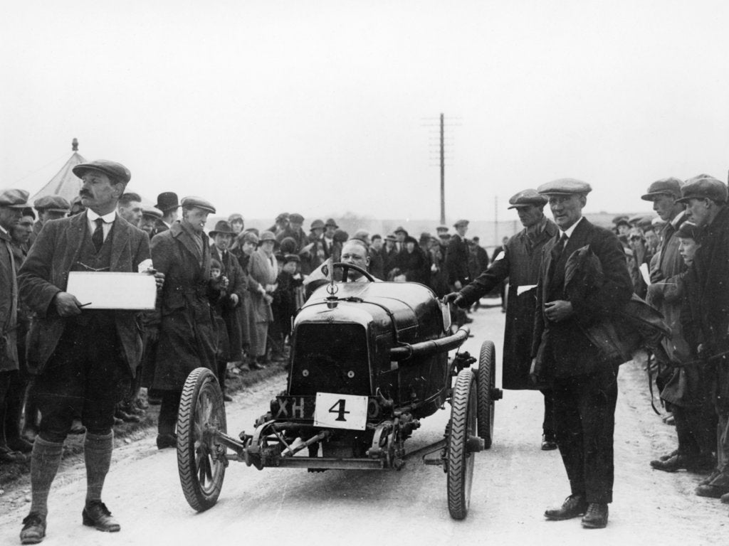 Detail of Aston Martin at a motor racing event, 1922 by Unknown