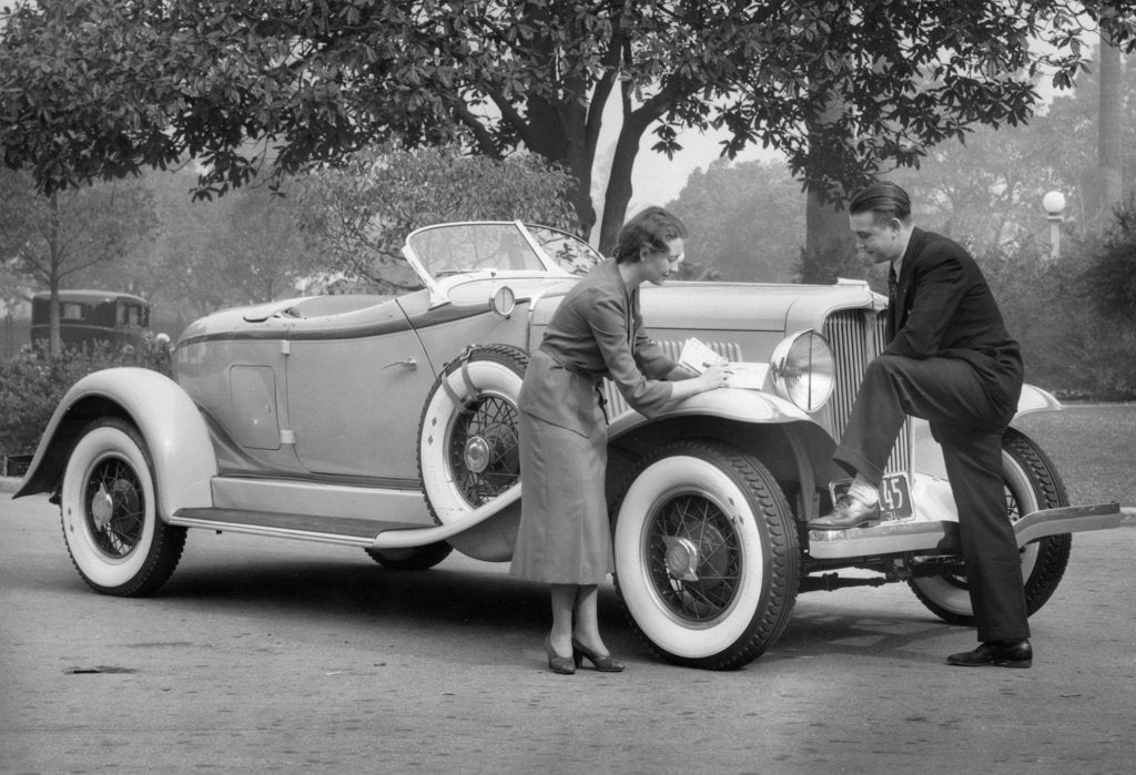 Detail of Auburn car, (c1930s?) by Unknown