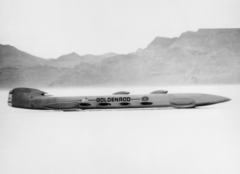 Detail of 'Goldenrod' Land Speed Record attempt car by Anonymous
