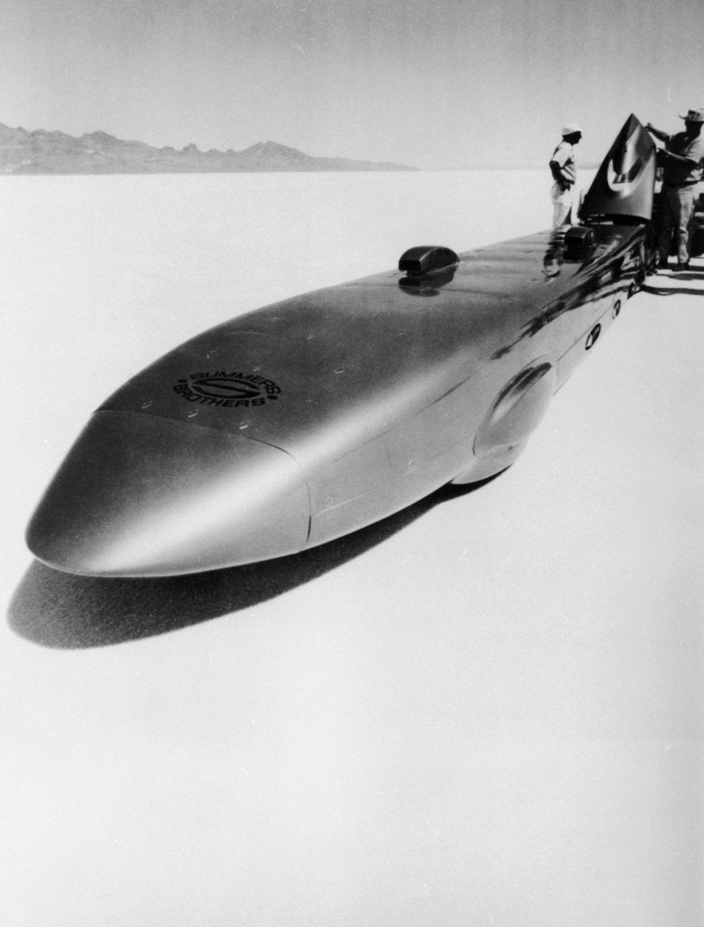 Detail of 'Goldenrod' Land Speed Record car, Bonneville Salt Flats, Utah, USA, c1965 by Unknown
