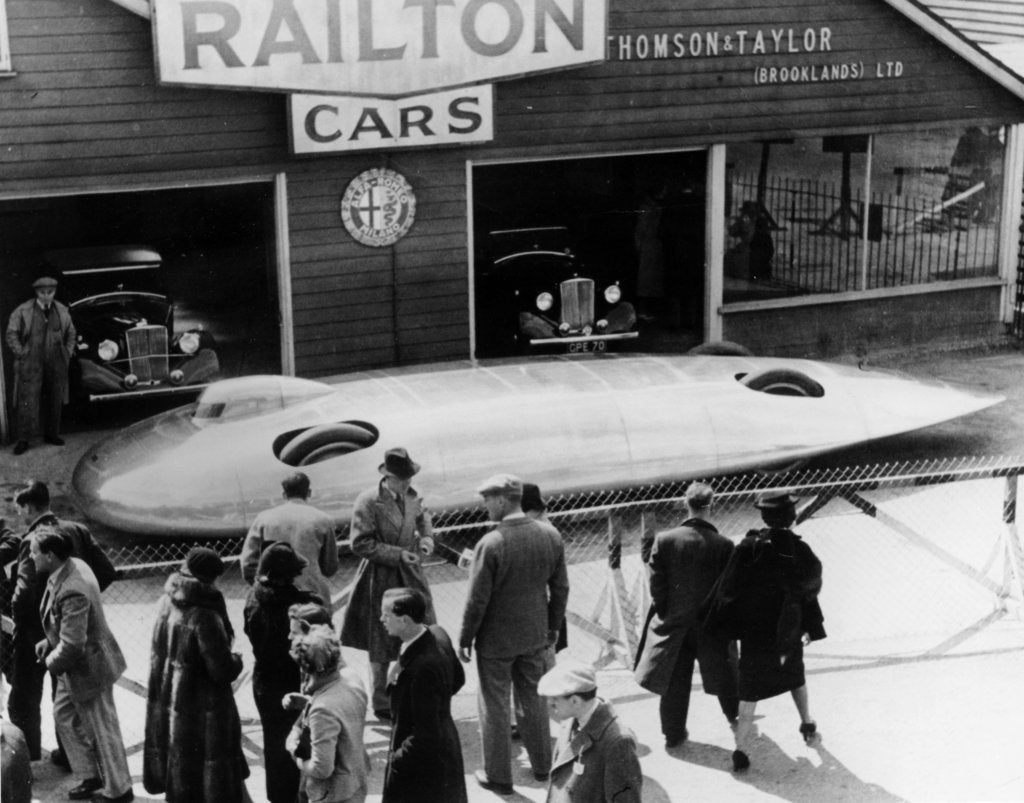 Detail of Railton Special Land Speed Record car, Brooklands, Surrey, c1938 by Unknown
