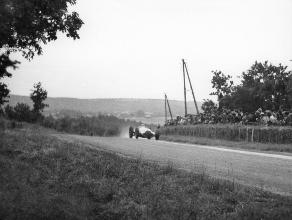 Detail of Rudolf Caracciola in his Mercedes, French Grand Prix, Rheims, 1938 by Unknown
