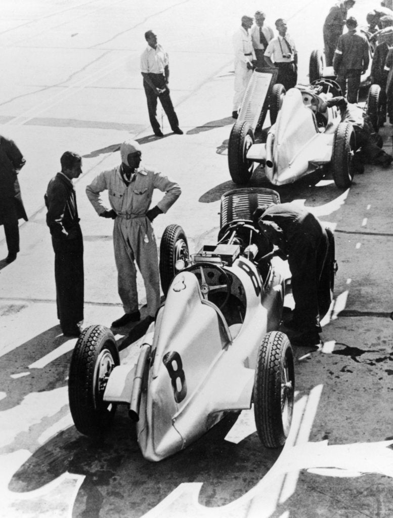 Detail of Mercedes-Benz Grand Prix cars, c1934 by Unknown